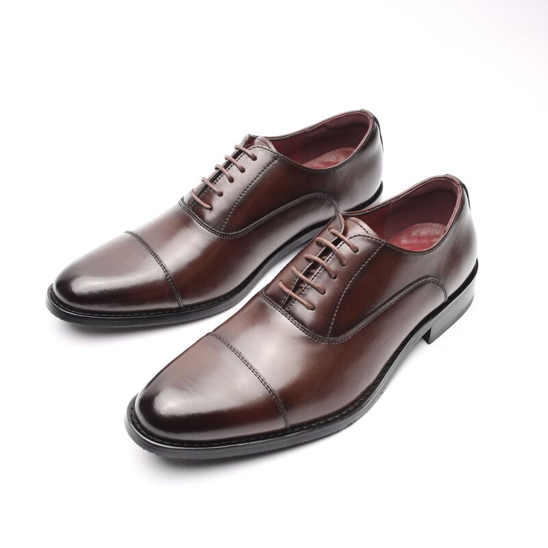 British Style Genuine Leather Formal Shoe – Dark Brown