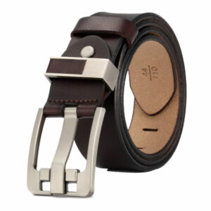 Foreign Retro Style Genuine Leather Belt – Brown