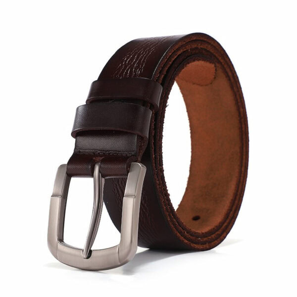 Genuine Leather Business Class Retro Belt - Brown