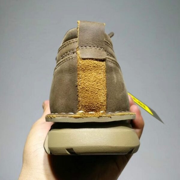 Lace-up Outdoor Leather Retro Casual Shoe - Khaki