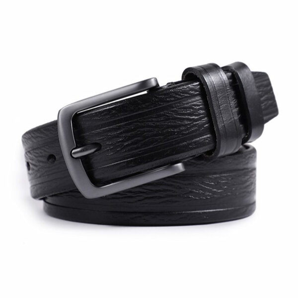 Retro Style High-end Genuine Leather Belt - Black