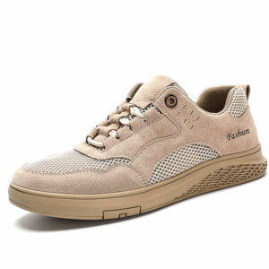 Wild Trend Breathable Leather Casual Shoe – Sand