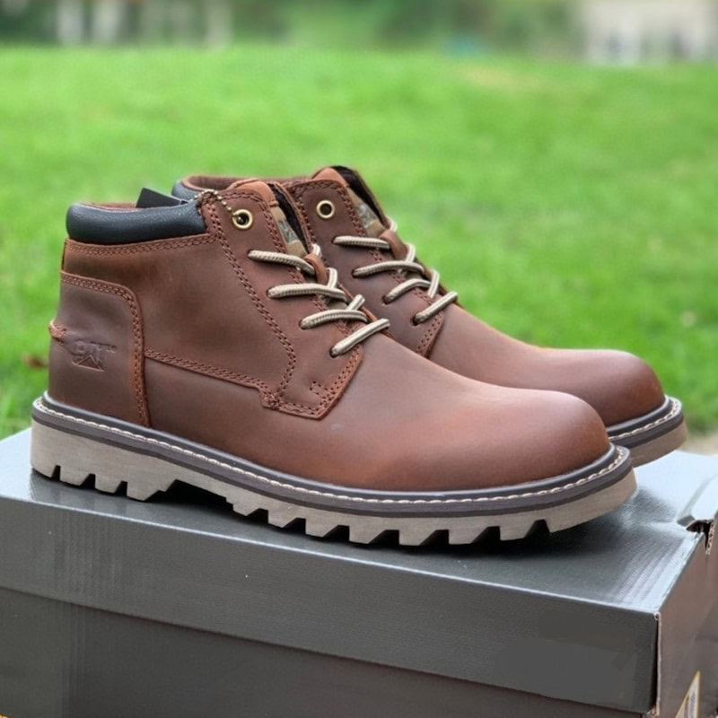 Winter Trend Leather Hiking Martin Boot - Brown