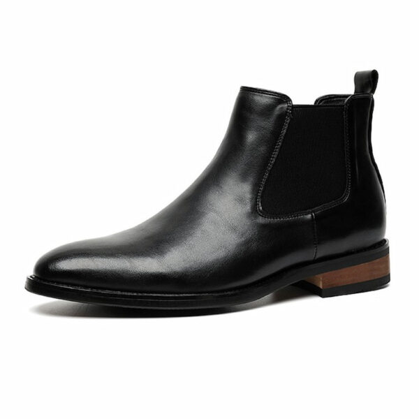 All Match Pointed Toe High-end Chelsea Boot - Black