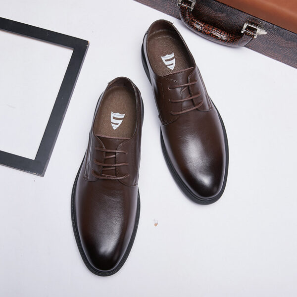 Derby Style Premium Soft Leather Formal Shoe - Dark Brown