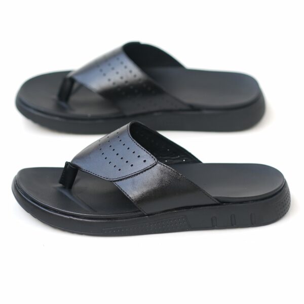 Genuine Leather Casual Outdoor Sandal - Black