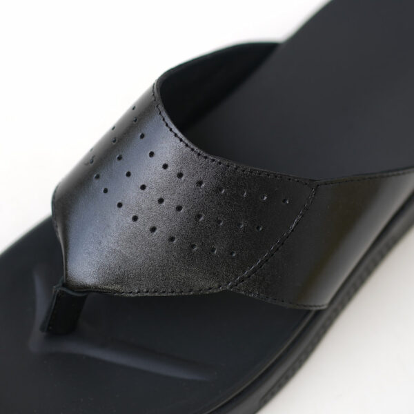 Genuine Leather Casual Outdoor Sandal - Black