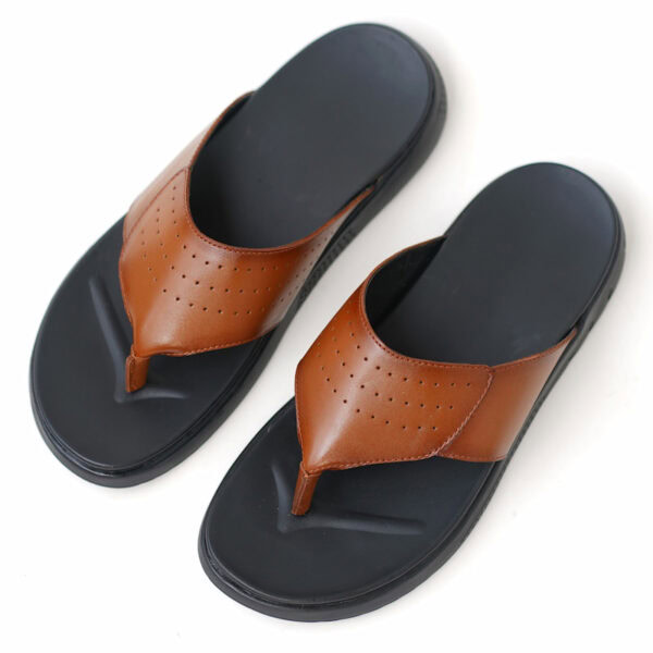 Genuine Leather Casual Outdoor Sandal - Brown