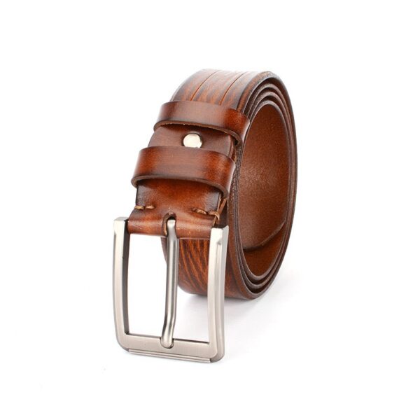 Italian Style Retro Genuine Leather Belt - Brown