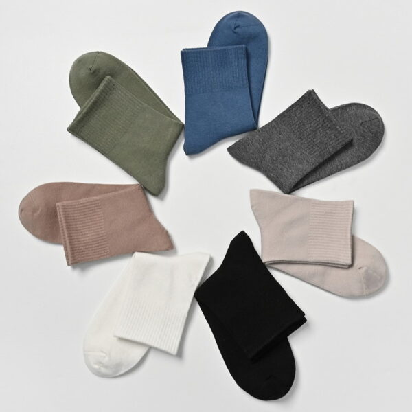 Man’s Pure Cotton Soft Long Socks – Mixed Color (5 Pair)