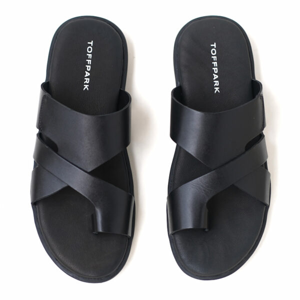 All-Match Comfortable Soft Leather Sandal - Black