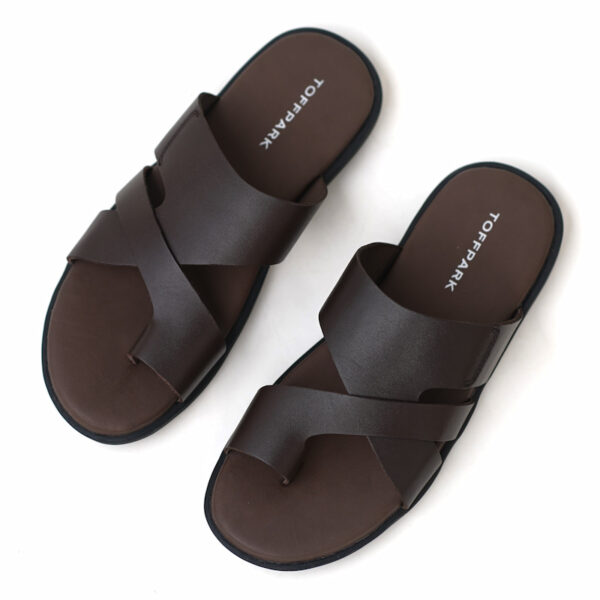 All-Match Comfortable Soft Leather Sandal - Chocolate