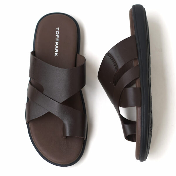 All-Match Comfortable Soft Leather Sandal - Chocolate