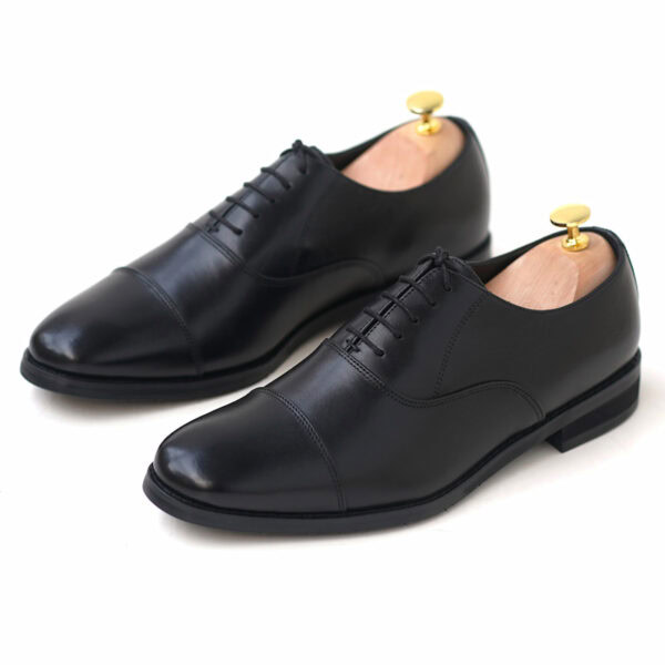 Business Class Cozy Leather Formal Shoe – Black