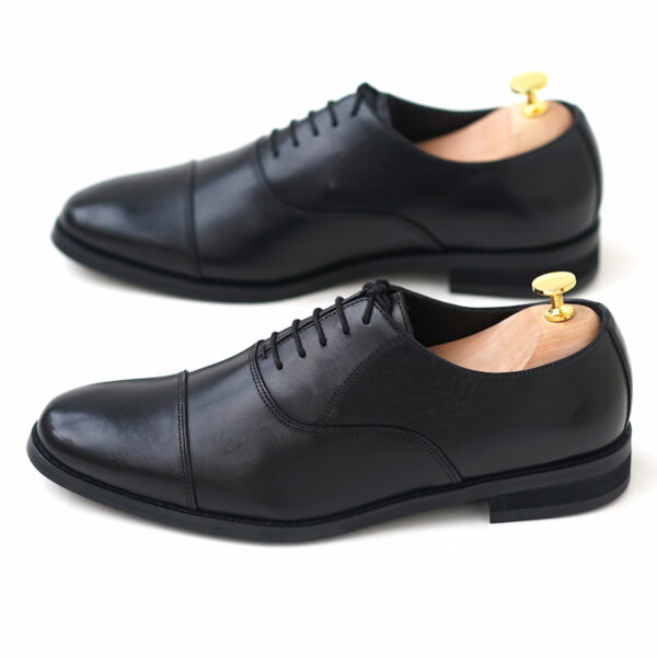 Business Class Cozy Leather Formal Shoe – Black