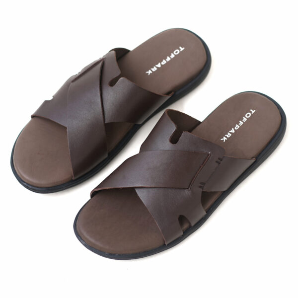 Soft Surface Summer Time Leather Sandal - Chocolate