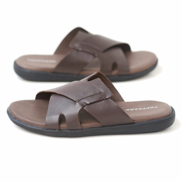 Soft Surface Summer Time Leather Sandal - Chocolate