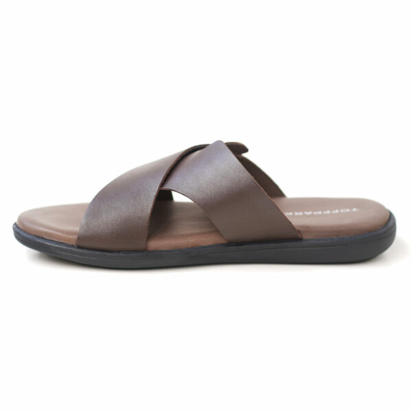 Soft Surface Summer Time Leather Sandal - Chocolate