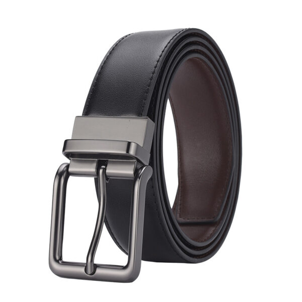 Double Sided Rotating Pin Buckle Casual Belt