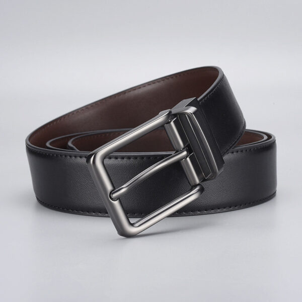 Double Sided Rotating Pin Buckle Casual Belt