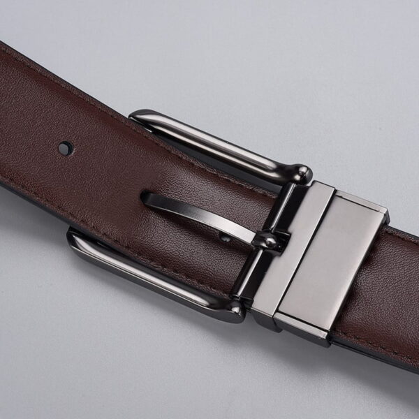 Double Sided Rotating Pin Buckle Casual Belt