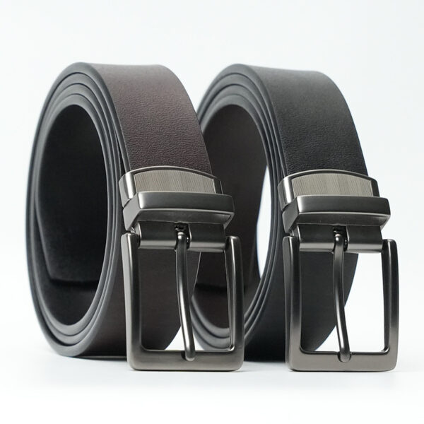 Genuine Leather Tail Clip Reversible Belt