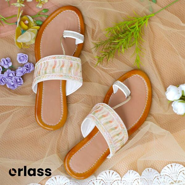 Orlass Dhaani Kolhapuri Sandal - Brown