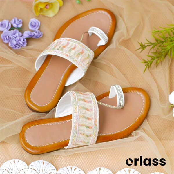 Orlass Dhaani Kolhapuri Sandal - Brown