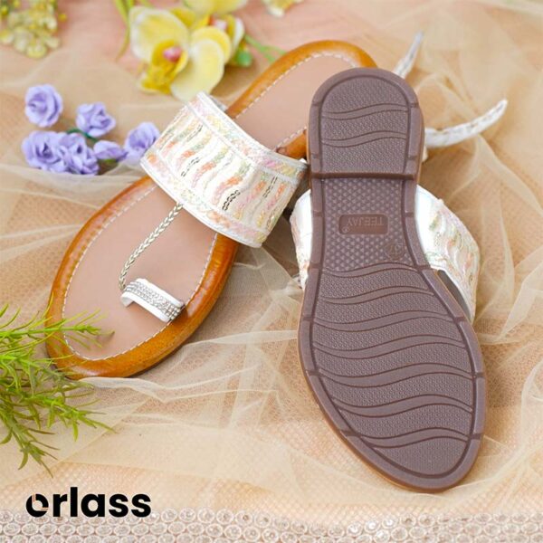 Orlass Dhaani Kolhapuri Sandal - Brown