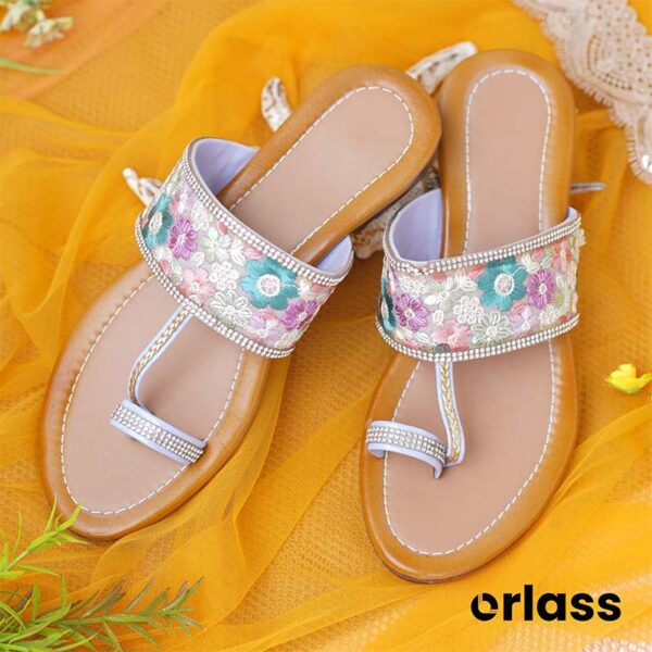 Orlass Medallion Kolhapuri Sandal - Brown