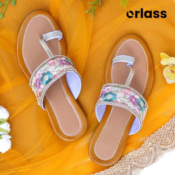 Orlass Medallion Kolhapuri Sandal - Brown