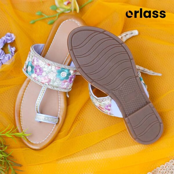 Orlass Medallion Kolhapuri Sandal - Brown