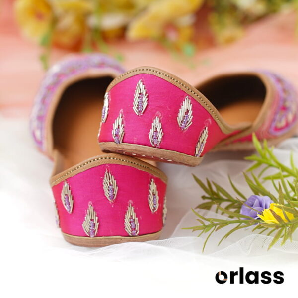 Orlass Rose Quartz Ethnic Jutti - Rose Pink