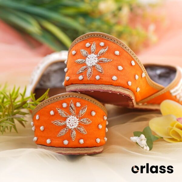 Orlass The Empress Valvet Jutti - Orange