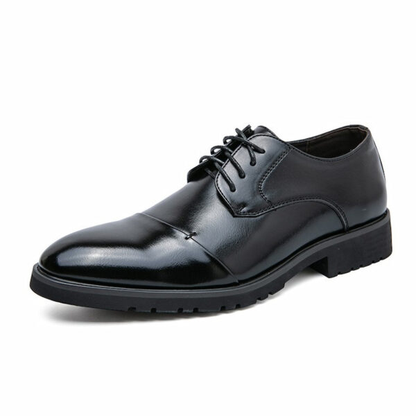 Retro Style Cross Border High-end Formal Shoe - Black