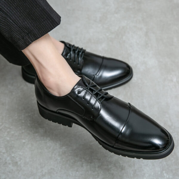 Retro Style Cross Border High-end Formal Shoe - Black