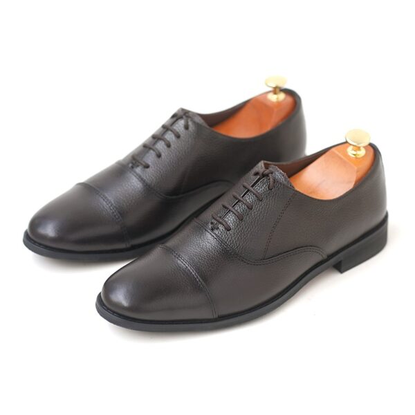 Oxford Style Premium Leather Formal Shoe - Dark Brown