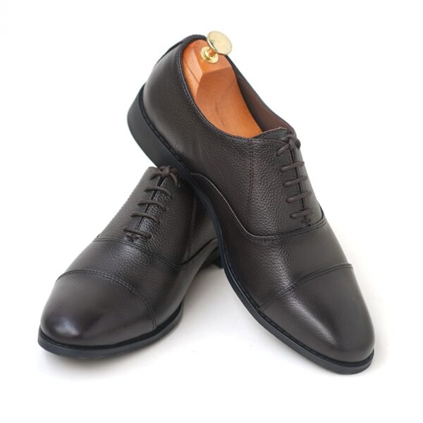 Oxford Style Premium Leather Formal Shoe - Dark Brown