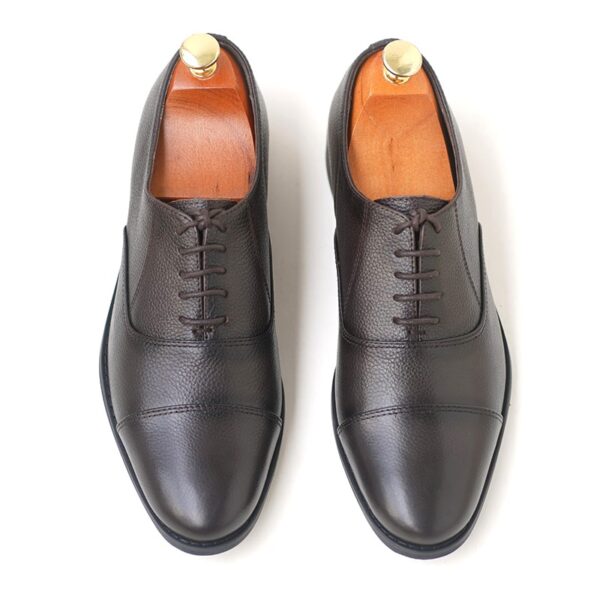 Oxford Style Premium Leather Formal Shoe - Dark Brown