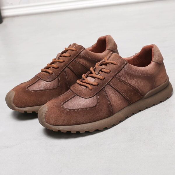 All Match Leather Dexun Casual Shoe - Brown