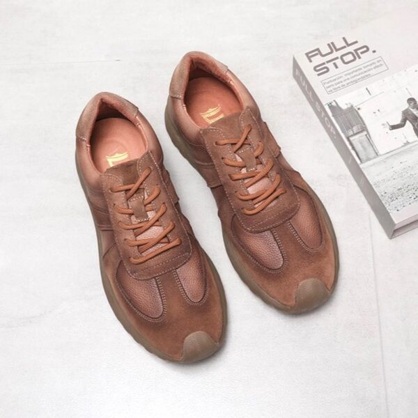 All Match Leather Dexun Casual Shoe - Brown