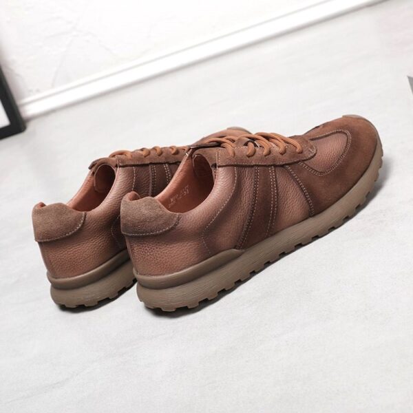 All Match Leather Dexun Casual Shoe - Brown