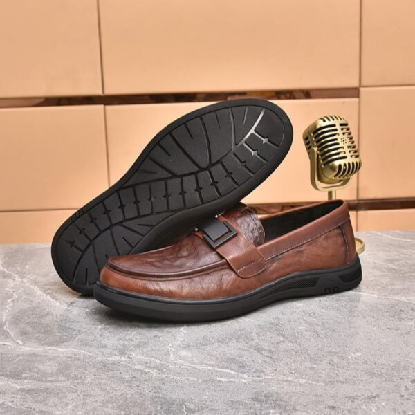 Autumn Trend Cozy Soft Leather Loafer - Brown