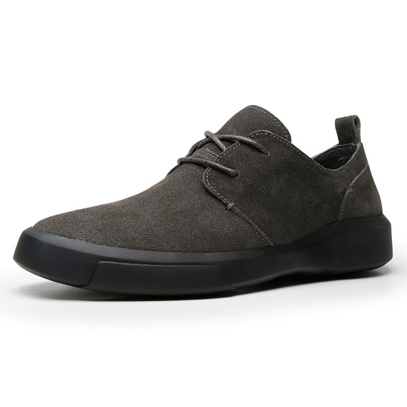 British All Match Suede Leather Casual Shoe - Coffee