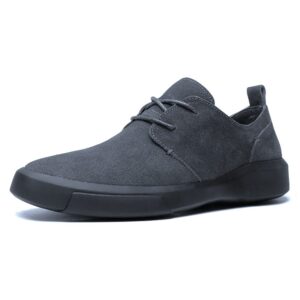 British All Match Suede Leather Casual Shoe – Gray