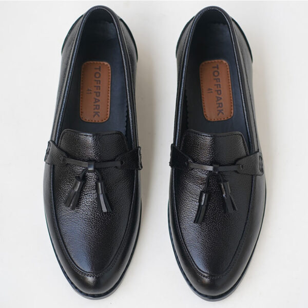 Korean High-end Leather Tassel Formal Shoe - Black