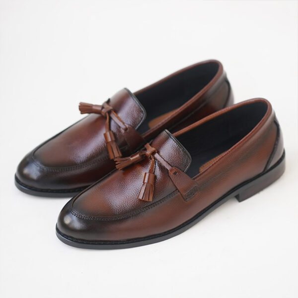 Korean High-end Leather Tassel Formal Shoe - Brown