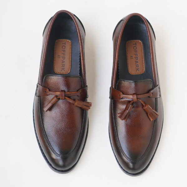 Korean High-end Leather Tassel Formal Shoe - Brown