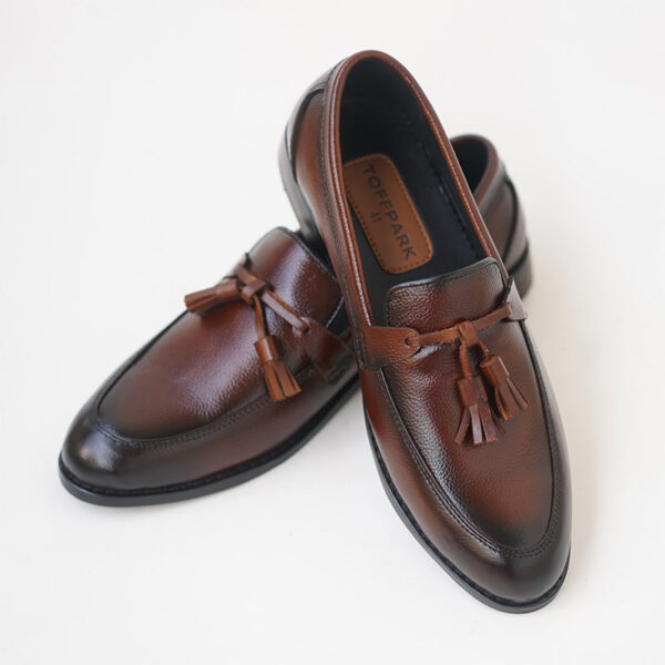 Korean High-end Leather Tassel Formal Shoe - Brown