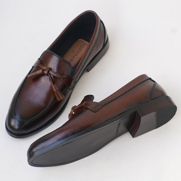 Korean High-end Leather Tassel Formal Shoe - Brown